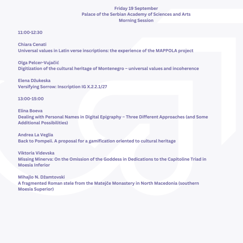 The full programme for "Engraving Universal Values: Prometheus Symposium on Digital Epigraphy and Heritage Representation" is now available:
shorturl.at/7YKvx
The symposium opens on 𝐓𝐡𝐮𝐫𝐬𝐝𝐚𝐲, 𝟏𝟖 𝐒𝐞𝐩𝐭𝐞𝐦𝐛𝐞𝐫 𝐚𝐭 𝟏𝟏:𝟎𝟎 𝐀𝐌 (𝐂𝐄𝐒𝐓).
#PrometheusProject