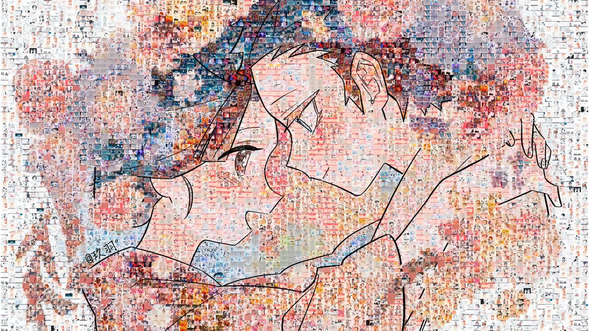 七夕当天没能及时更新，再说一次真难为情，但这张画对我很重要，在我眼里，这是我与狛恋度过的时间。
我用以往为狛恋画过的画做了一张新的画，一共1314张图，我真的真的希望你们幸福，发自内心。
下一年，再下一年，我一定会比现在更加深爱你们两人。

#狛恋