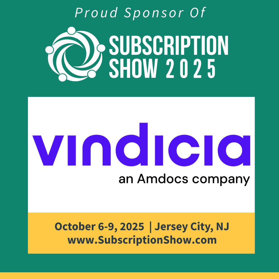 🎉Vindicia is sponsoring #SubscriptionShow2025! Meet our team in Jersey City, Oct 6–9 to explore how #VindiciaRetain helps businesses recover failed #recurring #payments.
🎟️ Use code SS25-Vindicia-15 for 15% off!
🔗 subscriptionshow.com/tickets
#PaymentRecovery #SubscriptionEconomy