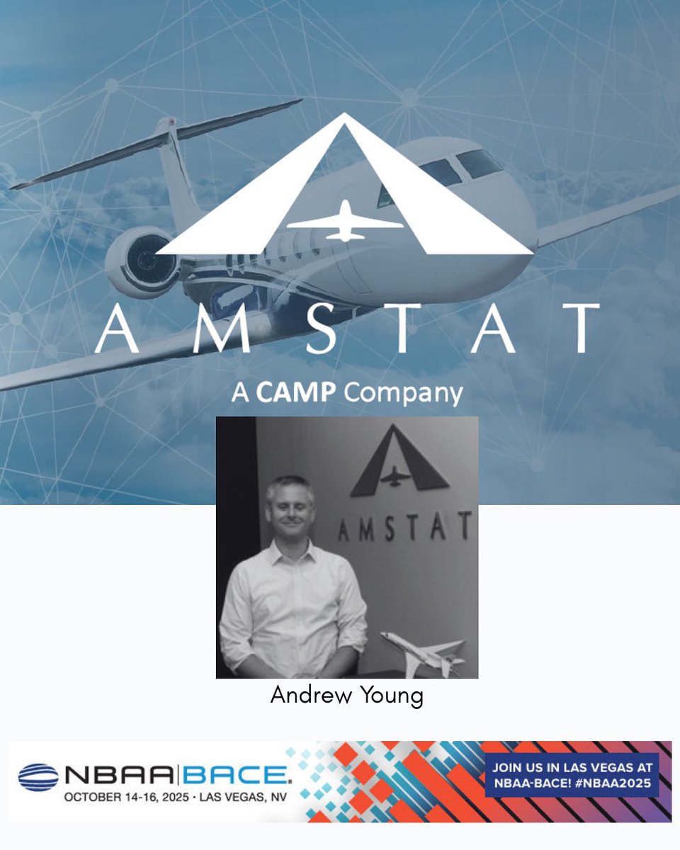 Exciting news!

AMSTAT’s General Manager, Andrew Young, will be attending NBAA-BACE 2025 in Las Vegas!

Find us at Booth 2575
See you in Vegas!

#NBAA2025 #amstat #aircraft #aviation #businessaviation #bizav #privateaviation #aviationlife #aviationdaily #jet #jets #jetset