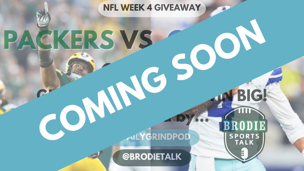 🔥UPCOMING CONTEST: <a href="/dailygrindpod/">The Daily Grind Podcast ☕️</a> X <a href="/BrodieTalk/">Brodie Sports Talk🏈🎙️</a>

Stay tuned for a chance to win 💵and join the hype of the Packers vs Cowboys game! 🏈🌟

#NFL #NFLWeek4 #Giveaway #Cheeseheads #CowboysNation #Trade #MicahParsons