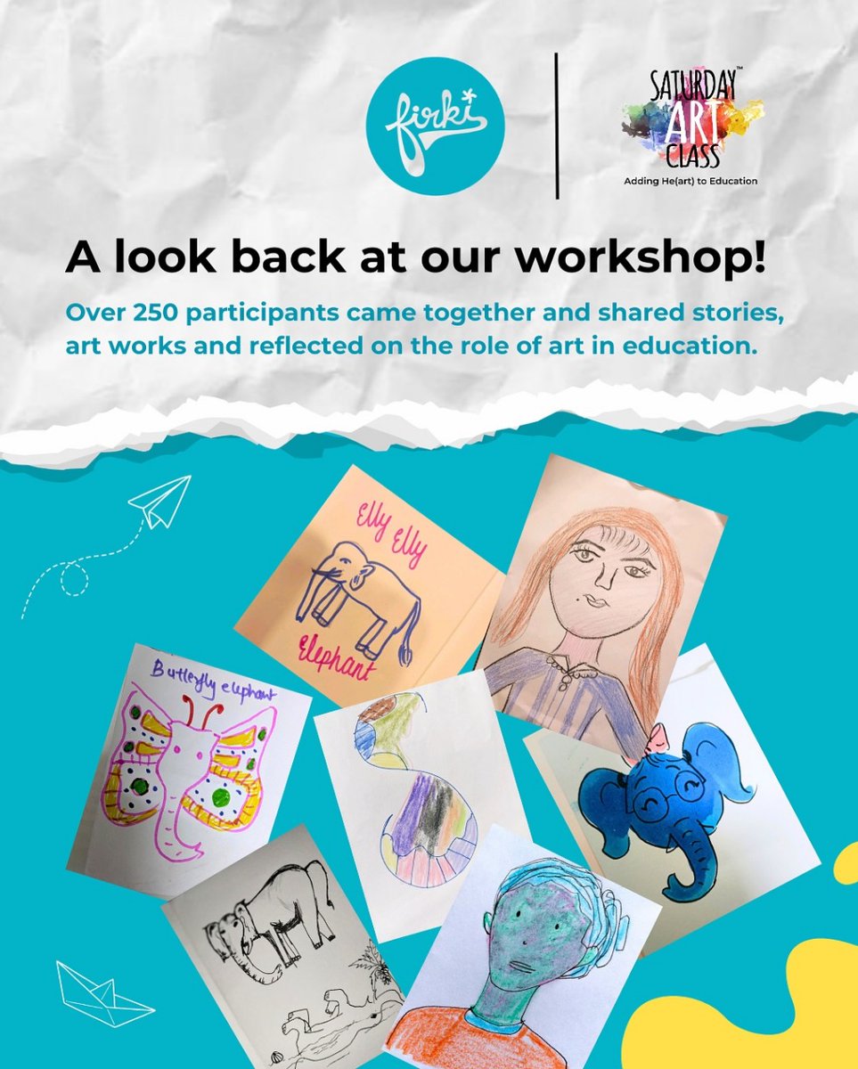 SatArtClass's tweet photo. 🎨 A look back at our 2-day workshop with Firki @TeachForIndia .
250+ educators, students &amp; creatives came together to share stories, create art &amp; explore the role of art in education. 🌈💬
Grateful for the openness, creativity &amp; energy everyone brought. ✨

#ArtEducation #SARC https://t.co/uDB7kVRCUZ