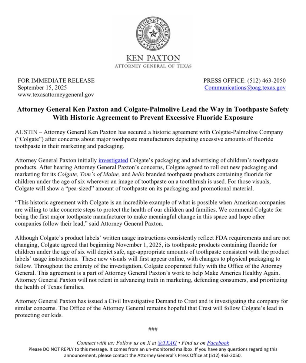 Attorney General Ken Paxton tweet media