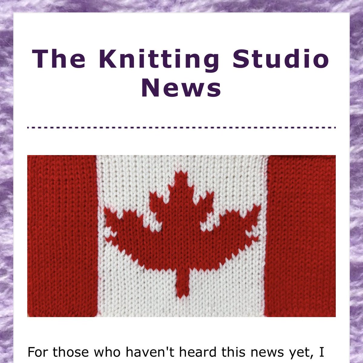 machineknits's tweet image. It’s been a while, but I finally sent out a Knitting Studio Newsletter update! Please check it out here - theknittingstudio.com/news Don’t forget to click on the links in the newsletter and to sign up for more updates 😊

#knittingmachine #knitting #knittingclasses #torontocanada