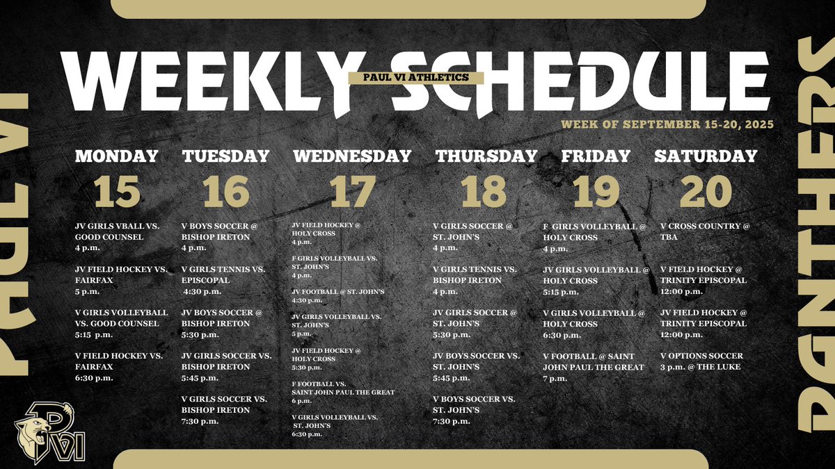 This week in PVI Athletics