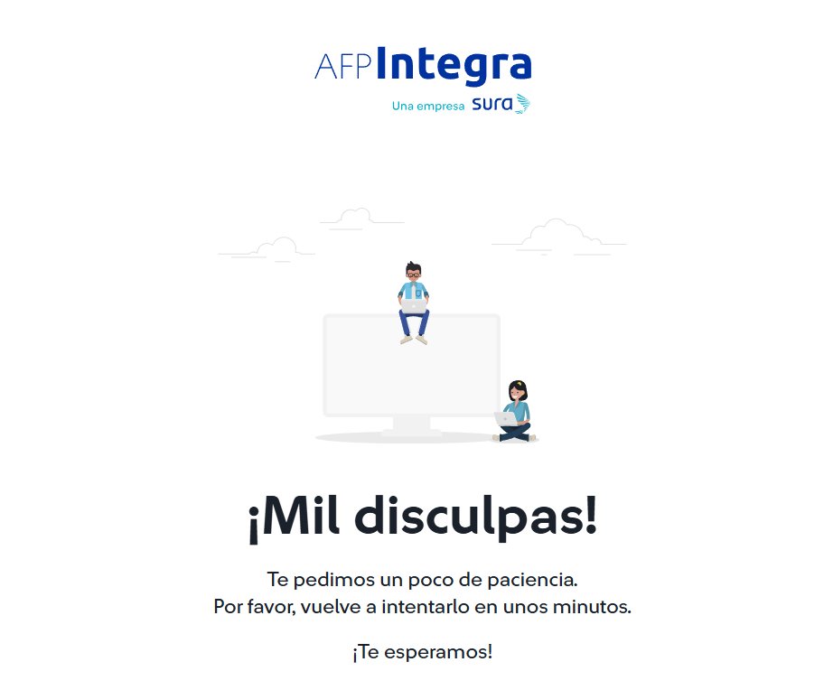 Cada vez que estalla una controversia, las webs de las AFP colapsan. No sorprendería que, ante el inminente octavo retiro, los fondos se reduzcan "magicamente" (otra vez)  <a href="/AFP_Integra/">AFP Integra</a> <a href="/FerLlanos/">Fernando Llanos</a> <a href="/paolobenza/">Paolo Benza</a>