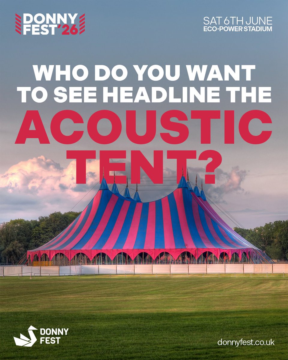 The Acoustic Tent has given us some magical moments… but who do YOU want taking the headline slot in 2026? ❤️ #donnyfest2026