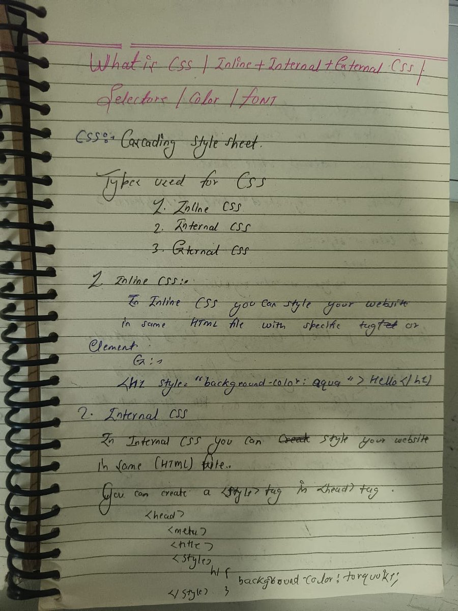 singh_sand73560's tweet image. 🚀Day 7 of my #WebDevJourney with @CoderArmy Aaj CSS ka pehla kadam rakha, bhai! 🎨
• Selectors seekh liye, ab styling mein no one can stop me💪
• Pixels ka funda clear, image kaise store hoti hai, sab samajh aa gaya🖼️
#webdev2025 @rohit_negi9 @adityatandon02 #CSS #Defence