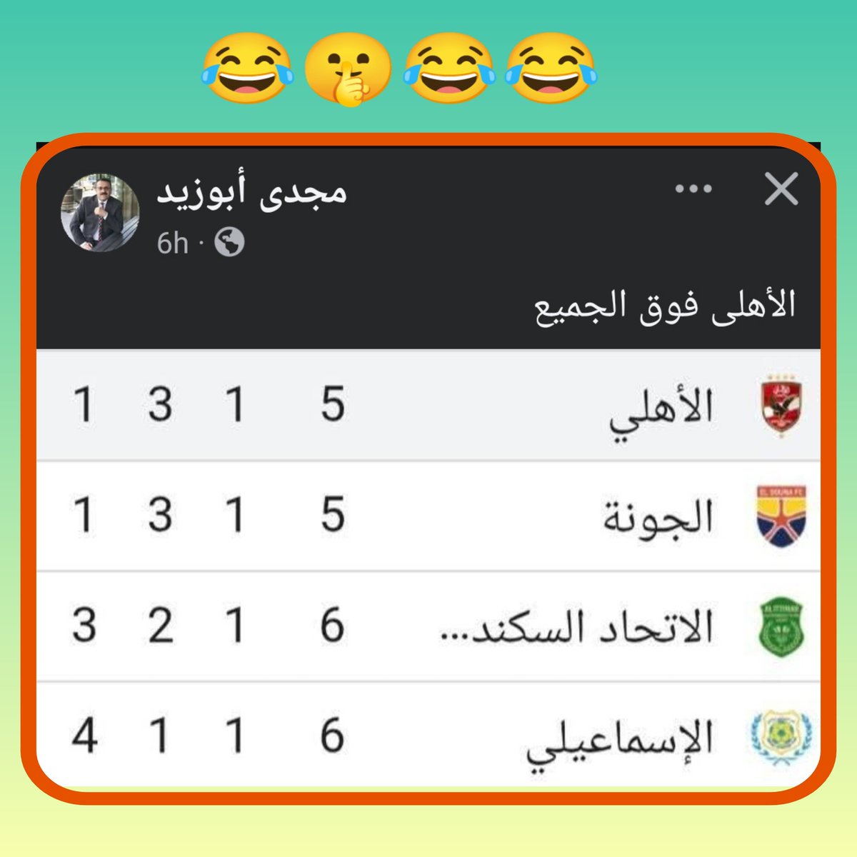 تصدق حصل 😂💥
#إنبي #ليلة_سقوط_الاهلي