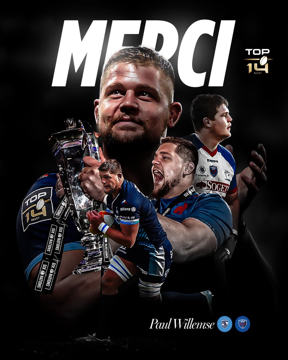 Paul Willemse fait ses adieux au #TOP14 🎬

De ses débuts en France avec <a href="/FCGrugby/">FC Grenoble Rugby #AllezFCG</a> à ses années marquantes au <a href="/MHR_officiel/">Montpellier Hérault Rugby</a>, il aura laissé une empreinte indélébile dans notre championnat et chez les Bleus 👏