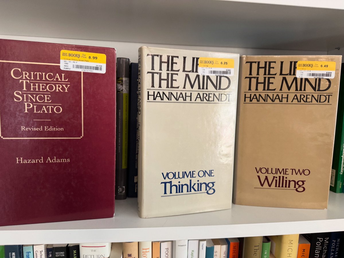 DavidUtsler's tweet photo. Yesterday’s philosophy finds at Half Price Books. https://t.co/6evy6o53fk