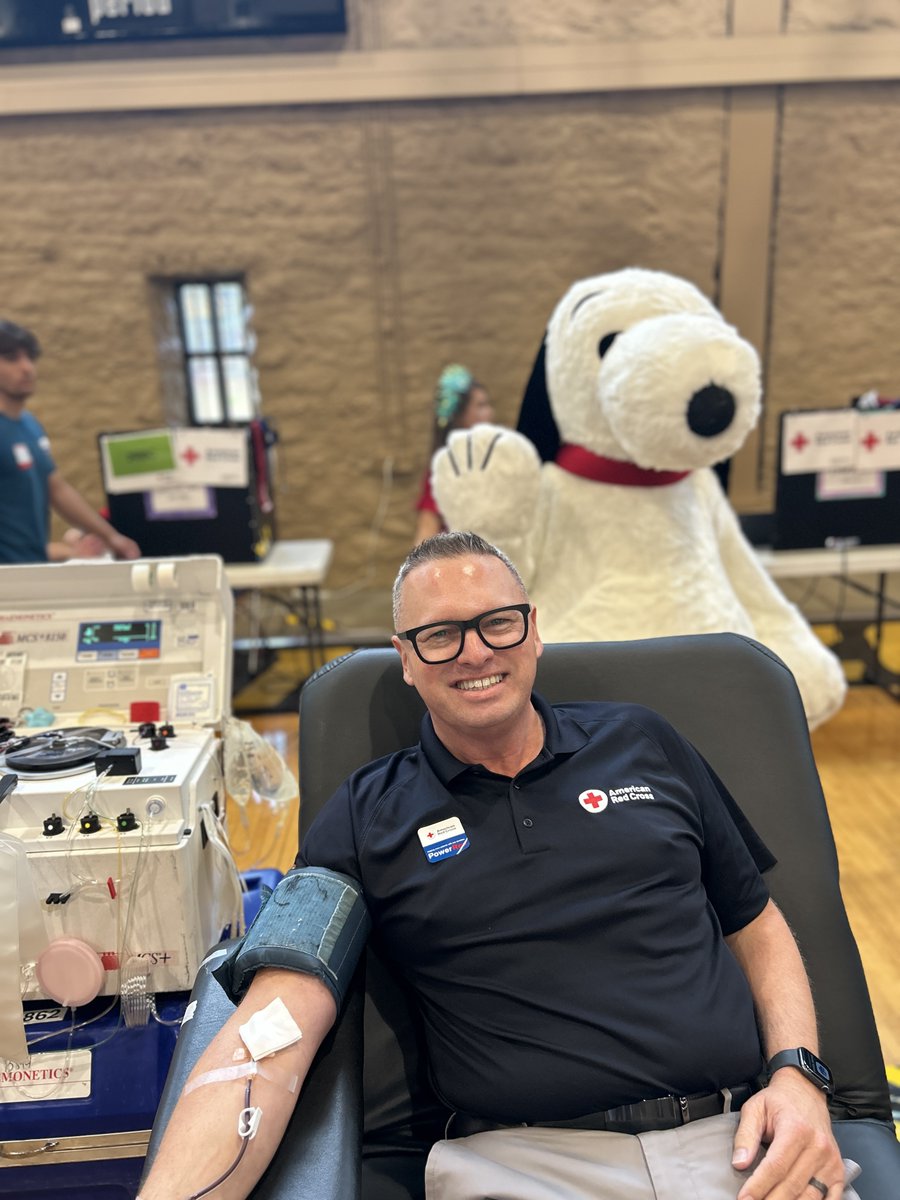 Snoopy has entered the building, and the party has officially started here at the <a href="/MU_Homecoming/">Mizzou Homecoming</a> Blood Drive! 

Join us today through Thursday at the Mizzou Student Rec Center from 10 am - 5 pm to help us hit a goal of 5,000 blood donations!