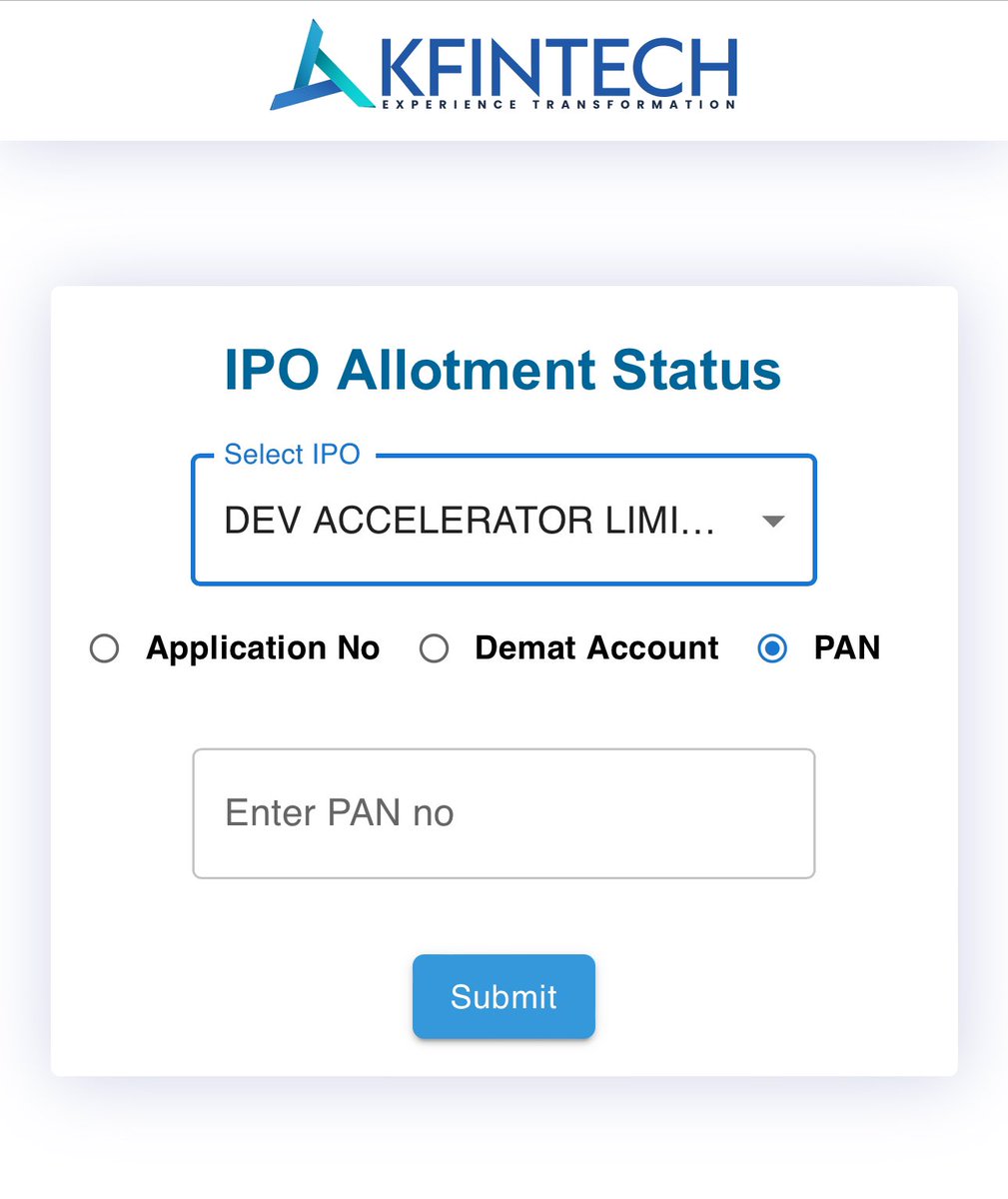 Stocks_compass's tweet image. Dev accelerator ipo allotment out now

ipostatus.kfintech.com

#DEVacceleratorIPO #urbancompany #ShringarHouseIPO #ipoallotment #IPOAlert #EFW2025 #TheyCallHimOG