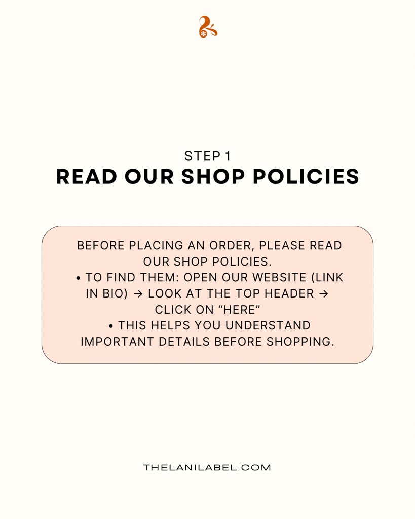 thelanilabel's tweet photo. Thinking of ordering from us? Here’s a few simple steps. A very seamless process. https://t.co/MCgAwMaR7j
