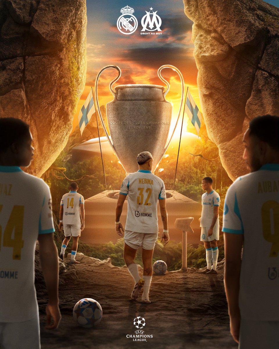 Mordu2OM's tweet photo. ⚔️ 𝐉𝐎𝐔𝐑 𝐃𝐄 𝐌𝐀𝐀𝐀𝐀𝐀𝐓𝐂𝐇 !!!

L’Olympique de Marseille fait son retour en Ligue des Champions par la grande porte, celle du Bernabeú face au Real Madrid.

🆚 𝐑𝐄𝐀𝐋 𝐌𝐀𝐃𝐑𝐈𝐃 - 𝐎𝐌
🏟️ Santiago Bernabeú
🕘 21h00
📺 Canal +

𝐀𝐋𝐋𝐄𝐙 𝐋’𝐎𝐌 ! 🩵🤍

🎨 @RawMan_ https://t.co/ZeijdlGFzj
