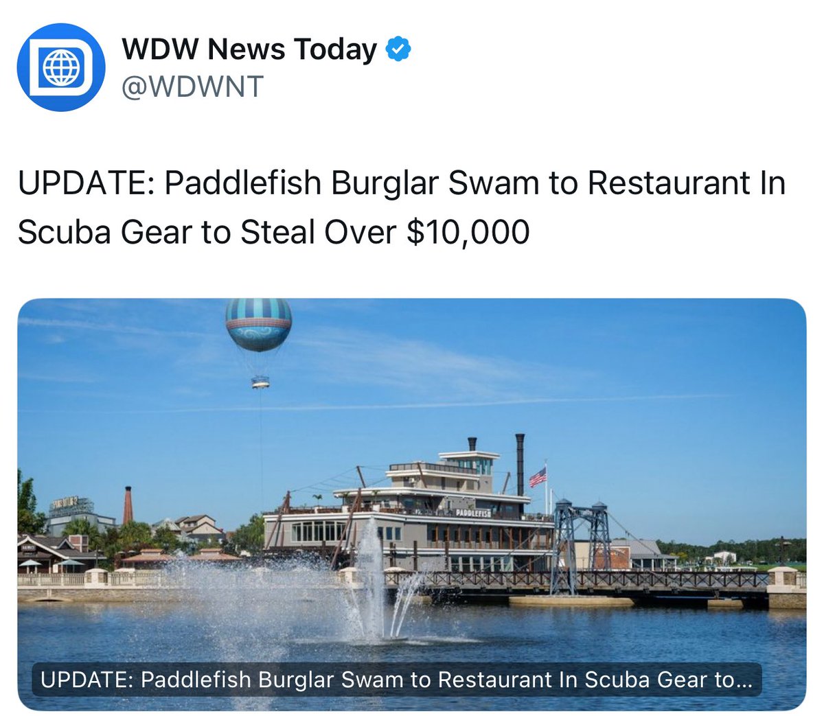 Headline of the year so far.