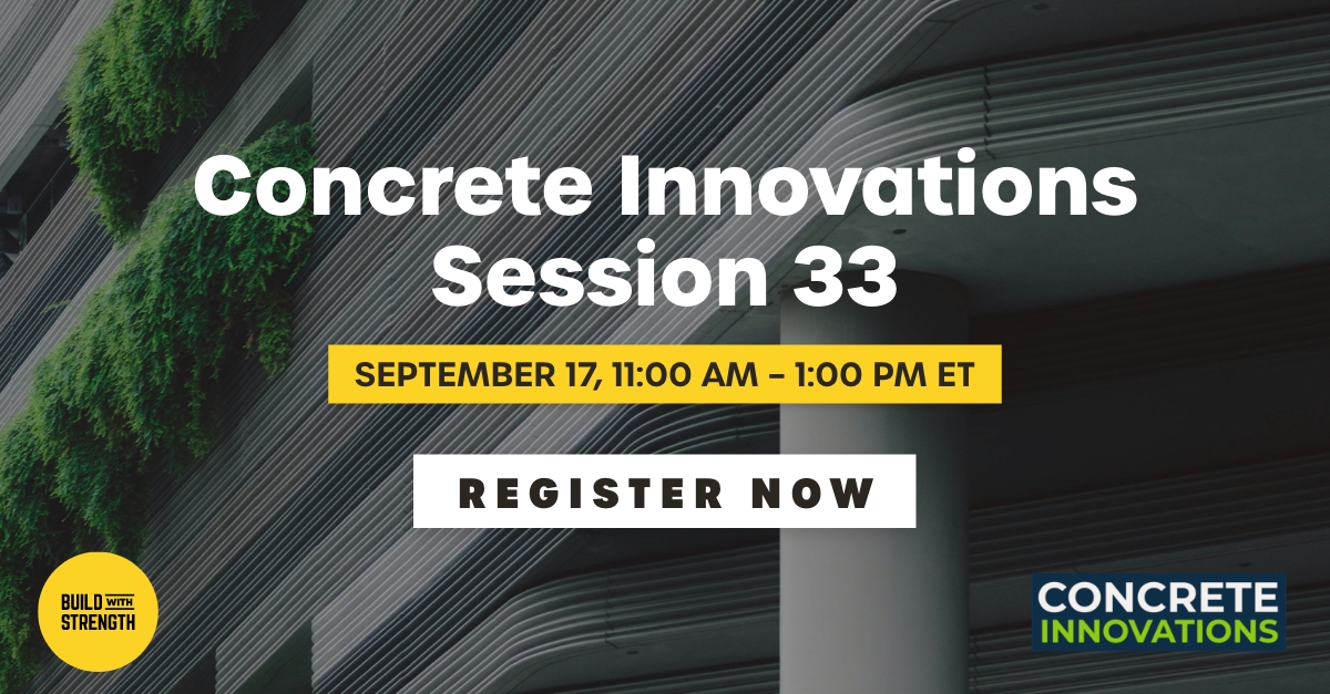 BuildStrength's tweet image. Register now for the next Concrete Innovations Learning Session on September 17th. Discover how performance-focused specifications can drive cost savings, efficiency, and sustainability in your projects. Secure your spot today: ow.ly/cAhV50WX9YU