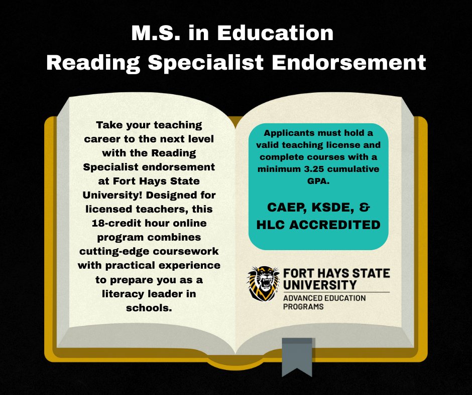 Ready to inspire a lifelong love of reading? Learn more today: fhsu.edu/aep/reading-sp…