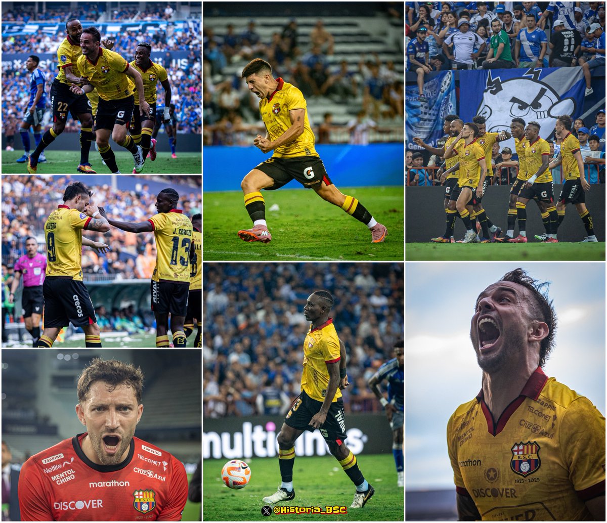 Historia_BSC's tweet photo. #UnDíaComoHoyBSC (Año 2025)

Emelec 0 - 4 BARCELONA S.C.

LigaPro | Estadio Capwell | 30.000 personas | Goles: Octavio Rivero, Joaquín Valiente, Janner Corozo, Braian Oyola. https://t.co/CmwiPPp3aO