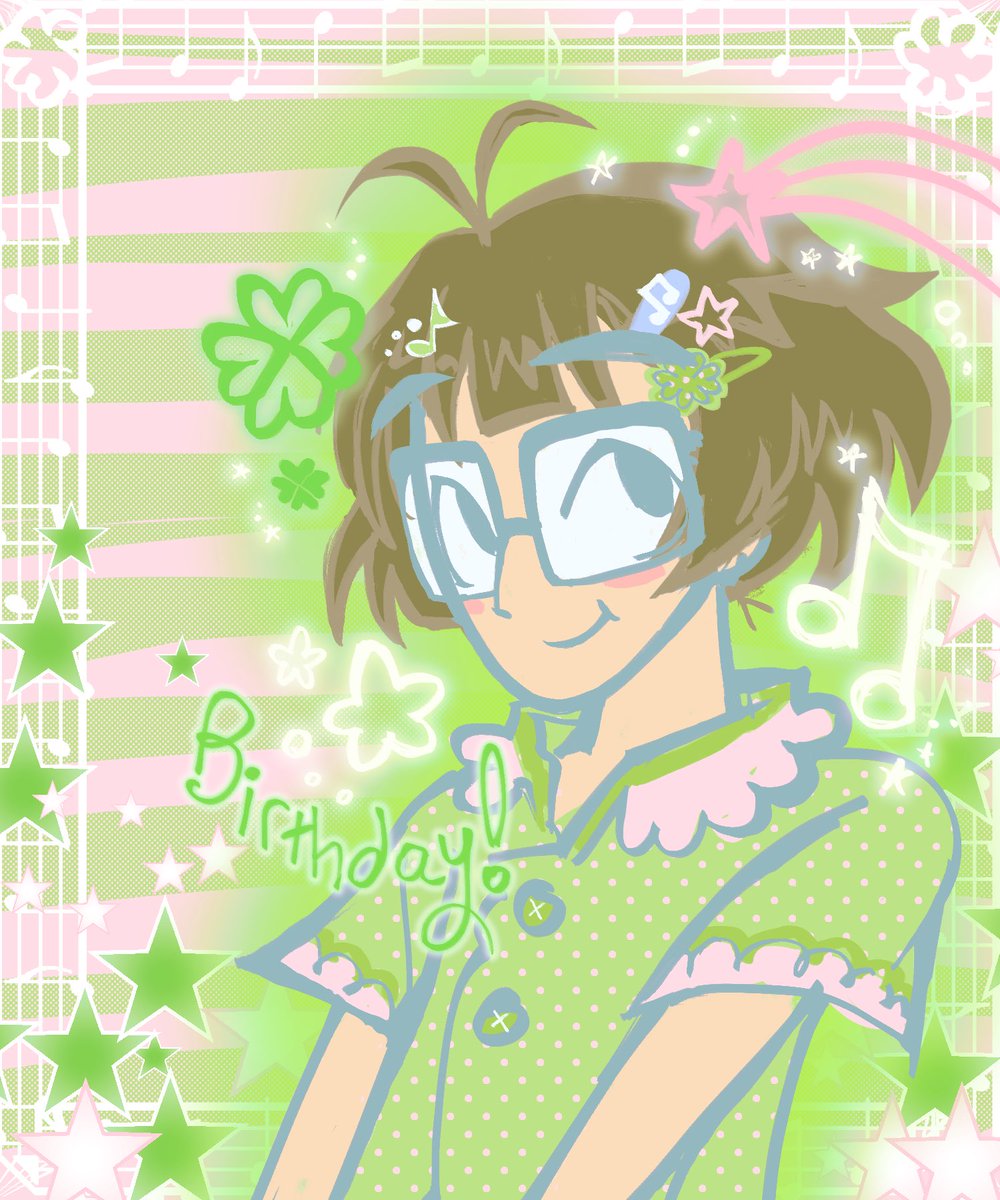 fruitfunnycute's tweet photo. Happy birthday ryochin!! 🍀💗💚⭐️🌏
 #秋月涼生誕祭2025 #秋月涼誕生祭2025 https://t.co/vhEpcVJC6i