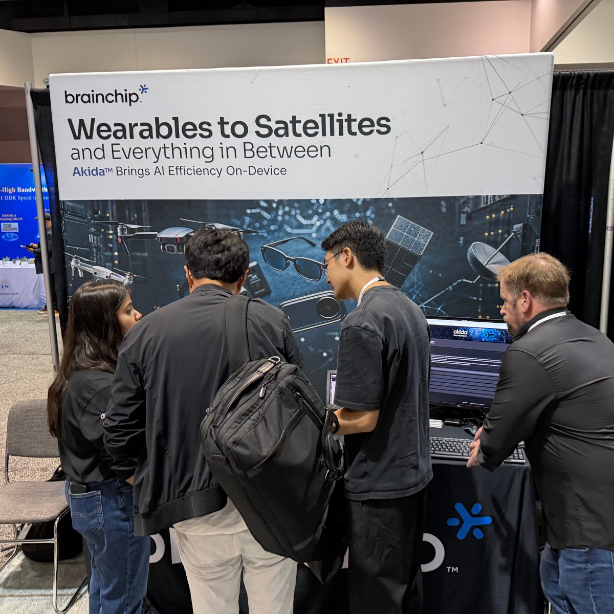 BrainChip_inc's tweet image. @BrainChip_inc had a great week at the AI Infra Summit 2025 (@aiandsystems) in Santa Clara, showcasing how Akida™ enables ultra-low-power, on-device AI, from wearables to satellites.

#AI #ArtificialIntelligence #OnDeviceAI #NeuromorphicComputing #EdgeAI #AIInfraSummit