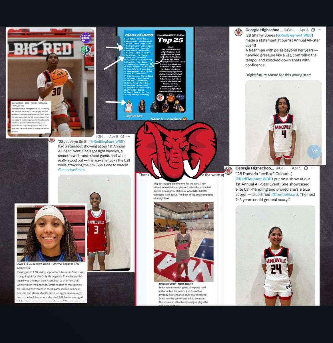 College Coaches Gainesville Lady Red Elephant Basketball would love to host. We have players from class of 2026-2028 who are working daily to play at the next level. If you are in ATL or surrounding area Hop in the rental and glide up 85N to 985N for a visit!