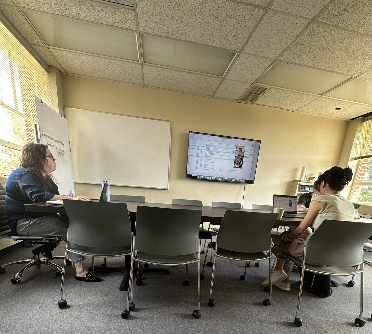 Hello faculty and staff! Dr. Wang has put together a writing group! This group meets every Monday and Friday 1:00-2:40pm in Kaufman Hall Rm. 331B or you can join on Zoom. This opportunity is a chance to work on dissertations, research projects, etc., while you stay accountable!