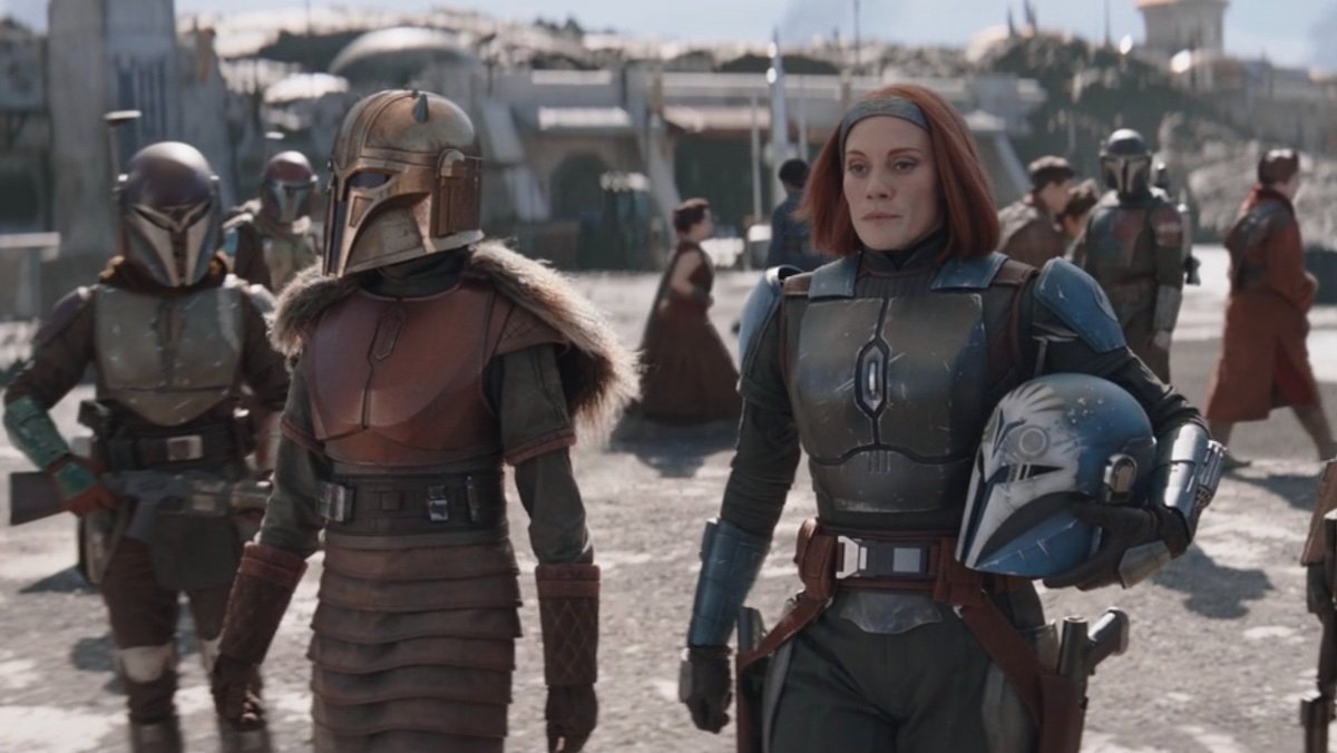 TSoS_'s tweet image. It&apos;s sad how utterly misguided the Mandalorian lore of the franchise has become.

Bo-Katan staged a bloody coup against the government of Mandalore, leading a white-supremacist group and allowing the murder of her own sister and countless others to happen. There are no…