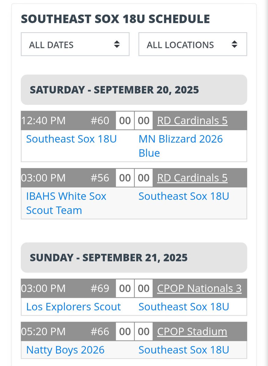 CadenLawto24065's tweet photo. Caden Lawton c/o 2027’
3.4 GPA
180 lbs
5’11
Outfielder
Next weekend I will be headed to Jupiter Florida starting 9/19!! Playing up 18u age @PSBaseballinc World invite 
Playing with @SoutheastSox , super pumped!
@UBAuncommitted / #uncommitted /@FieldLevel 
Here’s my schedule: https://t.co/I2sDzRkqtN
