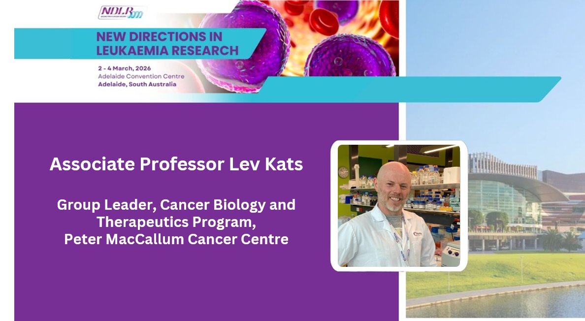 We are excited to announce #NDLR2026 speaker, Assoc Prof <a href="/LevKats/">Lev Kats</a>  from <a href="/PeterMacCC/">Peter Mac Cancer Centre</a>. Lev's research includes #Epigenetic regulation, #Metabolism and #TargetedTherapies. His lab uses molecular and functional #Genomics to develop new treatment strategies for aggressive #BloodCancer