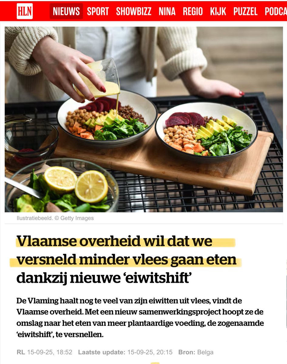 FrankPeeters4's tweet photo. Agenda WEF 2030 en de Vlaamse overheid hebben blijkbaar dezelfde visie op vleesconsumptie. https://t.co/AD5mN0FIKL