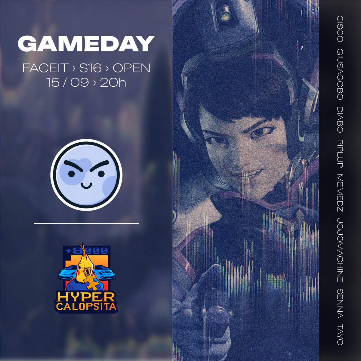 LuaCheiaOW's tweet image. 🌕 LAST DANCE! 🌕

Hoje às 20h, a Lua Cheia enfrenta a Hypercalopsita no que será o último jogo da nossa season!

Bora brilhar mais uma vez e fechar essa jornada com tudo! 💙

#NoiteDeLuaCheia