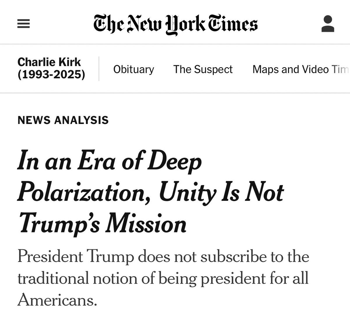 Libs of TikTok (@libsoftiktok) on Twitter photo For years New York Times trashed Trump and Republicans, spread propaganda for the left, and helped cover for Democrats.
Now they want “unity” and the “lack of unity” is all somehow Trump’s fault.
Fuck off <a href="/nytimes/">The New York Times</a>. For years New York Times trashed Trump and Republicans, spread propaganda for the left, and helped cover for Democrats.
Now they want “unity” and the “lack of unity” is all somehow Trump’s fault.
Fuck off <a href="/nytimes/">The New York Times</a>.