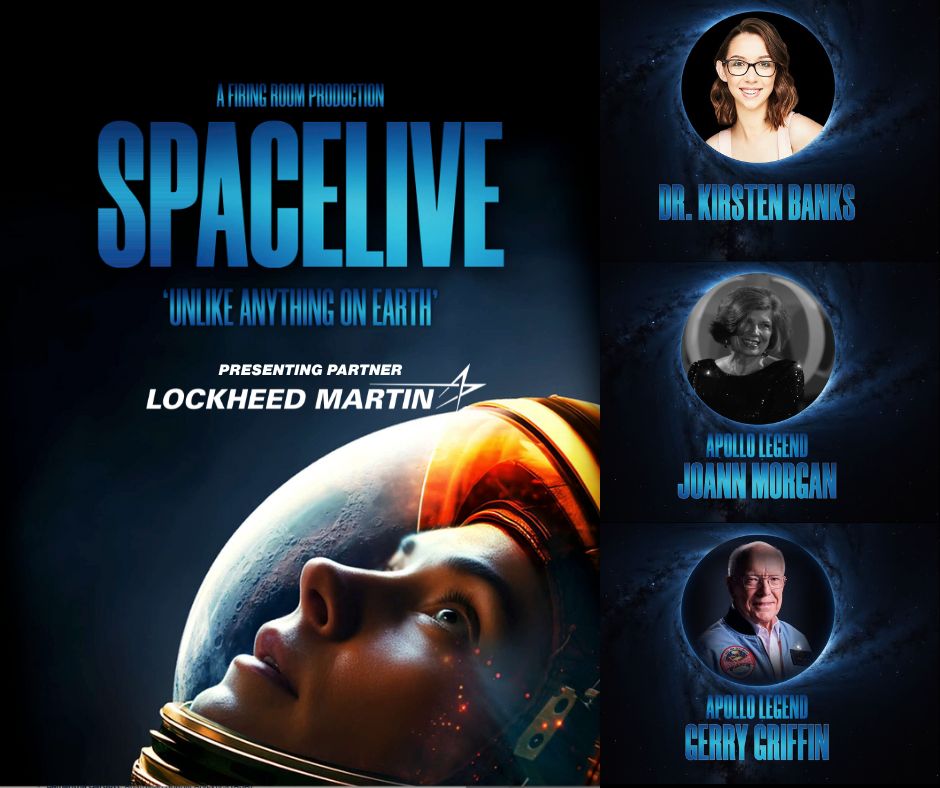 Meet NASA leaders past &amp; present, and learn how we’re returning to the Moon at SPACELIVE with <a href="/AstroKirsten/">Dr Kirsten Banks</a>, Apollo legend Gerry Griffin, <a href="/LockheedMartin/">Lockheed Martin</a>'s Rob Chambers &amp; pioneer JoAnn Morgan. Supported by <a href="/Swinburne/">Swinburne University of Technology</a> <a href="/astroduff/">Alan Duffy</a>  SYD 23 &amp; 24 Oct; CBR 26 Oct; MEL 29 Oct. 🎟