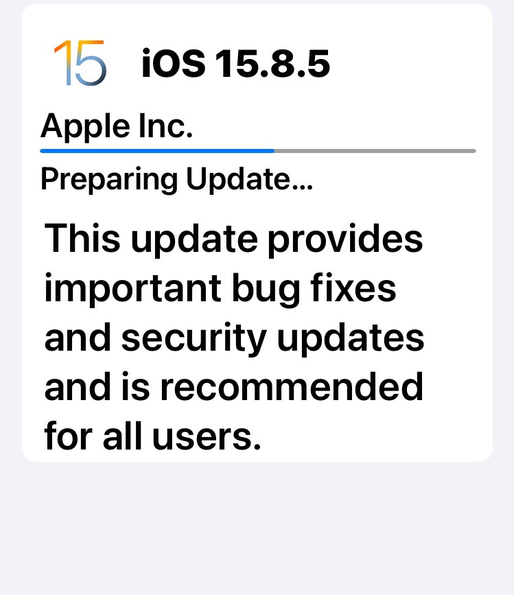stefanoa99's tweet image. Old iPhone 6 is also upgrading #iOS26 #iOS15.8.5