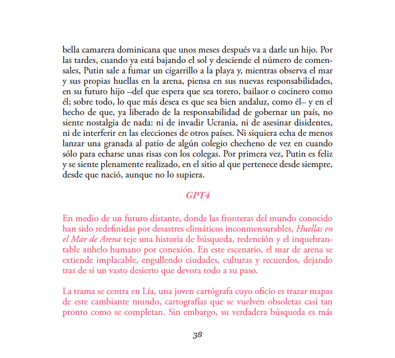 En "Pron vs. Prompt", con dos párrafos "escritos" por la "inteligencia" artificial. Vía Delirio.