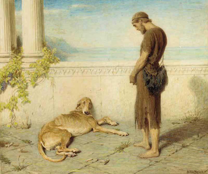 <a href="/awkwardgoogle/">Interesting things</a> They never forget.
A story as old as time. 
Argos and Odysseus.