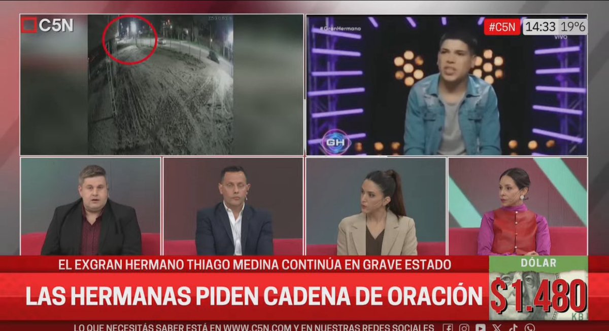 LA TARDE | 📺
#DeUna @c5n 2.7
#NuestraTarde <a href="/todonoticias/">TN - Todo Noticias</a> 2.4
#MasData <a href="/lanacionmas/">La Nación Más</a> 1.1
#ArrancaLaTarde <a href="/A24COM/">A24.com</a> 1.1
#UltimoMomento <a href="/CronicaTV/">Crónica</a> 0.9
#26News <a href="/canal26noticias/">CANAL 26</a> 0.3