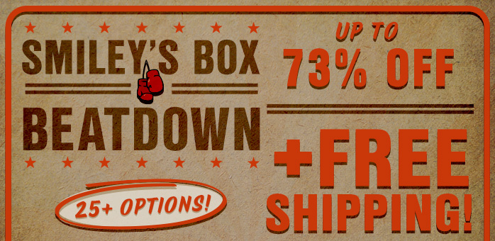 Smiley’s Box Beatdown is here! 🔥 Step into the ring for 24 hours of knockout deals—up to 73% off top brands like Oliva, Diesel, Drew Estate &amp; more. Prices start at $29.99/box, so quit shadowboxing and start scoring. This bout won’t last long! 🥊
bit.ly/3Rl5W7Z
