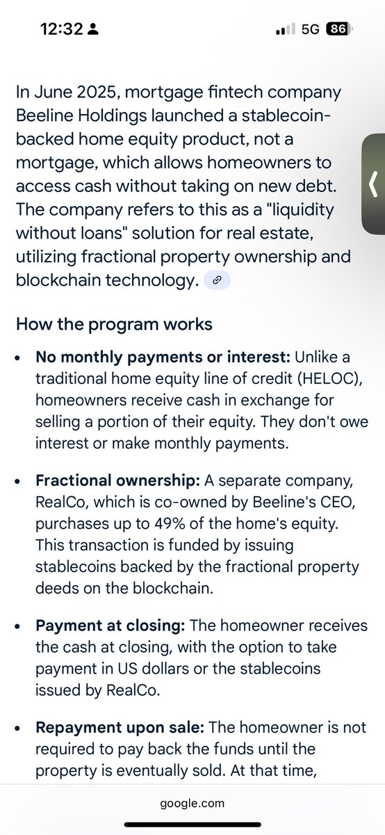 101Sun1's tweet image. $BLNE at the middle of mortgages + tokenization + stablecoins

$Open is up to $7 billionish. $blne around 50million marketcap.

Summary of their new product below.