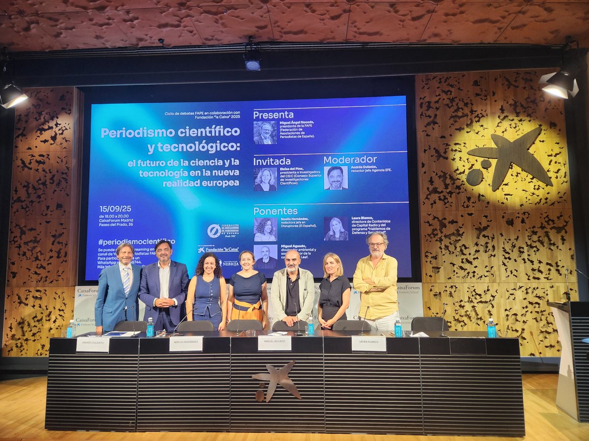 Damos por concluida la primera jornada de FAPE celebrada en <a href="/CaixaForum/">CaixaForum</a> con la colaboración de <a href="/FundlaCaixa/">Fundación ”la Caixa”</a>
#Periodismocientífico

Si no has podido asistir, el video está disponible en youtube.com/live/7vKvxQ32L…