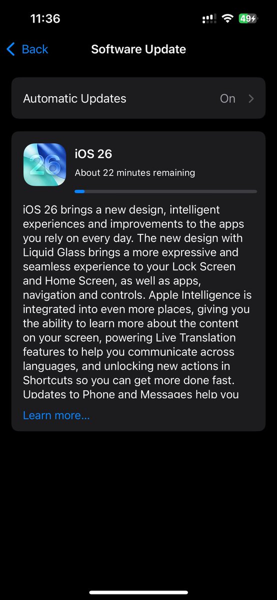 sameerwani_'s tweet photo. IOS 26 is now available for all
At last the wait is over 
New features and new OS version 
Experience the new design 
@apple 
#iOS26 #update #apple https://t.co/UlnquGuxgV
