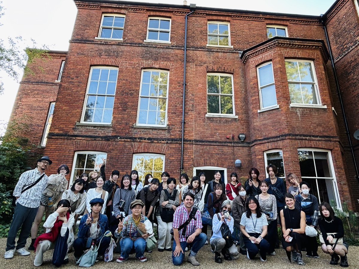 SISJAC_UK's tweet photo. We were delighted to welcome 32 students from Kyoto Saga University of Arts last week as part of their UK study tour. After visiting London galleries and joining a workshop at NUA, they engaged enthusiastically with our research projects at the Sainsbury Institute. https://t.co/cax2STAYYO