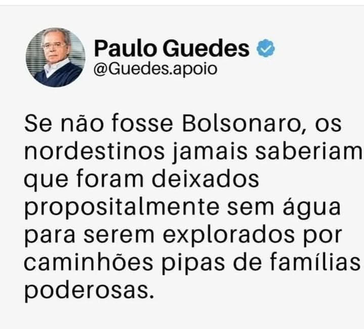 É a pura verdade.