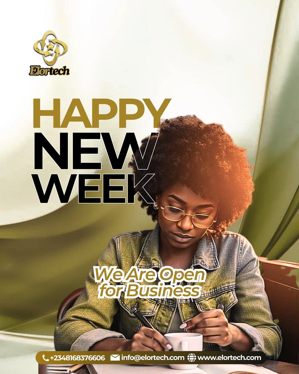 elortech's tweet photo. Happy New Week❤️
We’re OPEN for business 

Functional websites, 
 Social media that grows 
…&amp; more just for YOU!

 DM us today &amp; let’s make magic happen. #HappyMonday #LaCasaDeLosFamososMx #Emmys #محمد_بن_سلمان_في_قمة_الدوحة https://t.co/FXb5INdyBy