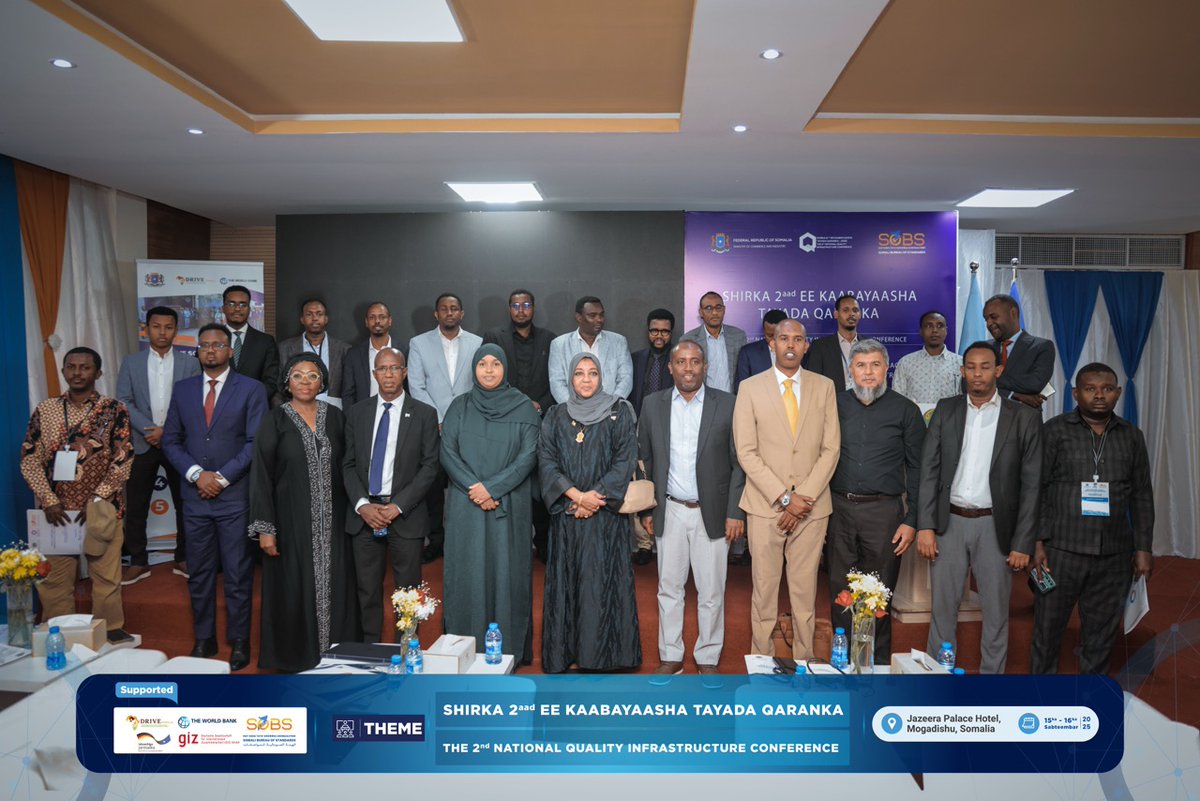 “Quality is not a luxury but a necessity… it’s the bridge connecting our industries to markets &amp; the shield safeguarding our people.” — Dr. Rahba Saeed Abdullah, DG of Sudanese Standards &amp; Metrology Organization, at #NQI2025 on the Horn of Africa’s path to safer trade &amp; stronger