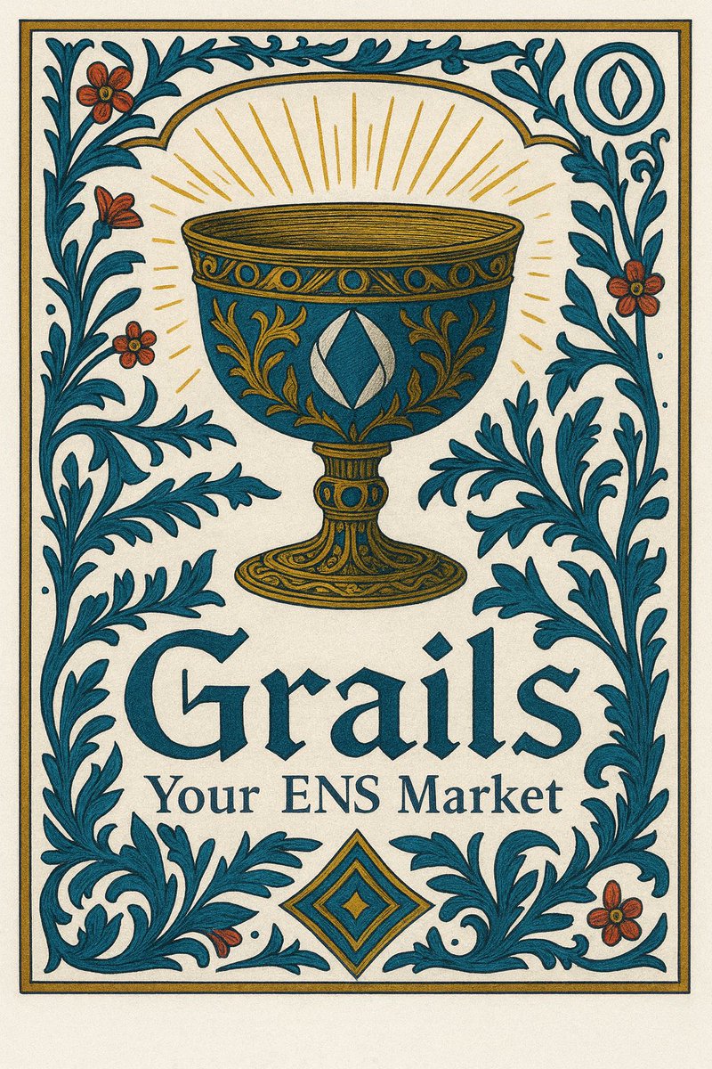 brantly.eth (@brantlymillegan) on Twitter photo FEEDBACK WANTED: we're considering building a new ENS market called *Grails* (<a href="/grailsmarket/">Grails: Your ENS Market</a>)
-open source
-private messaging
-public comments
-broker tools & incentives
-ENS avatars/headers/profiles everywhere
-<a href="/efp/">Ethereum Follow Protocol | efp.eth</a> & <a href="/signinethereum/">Sign in with Ethereum | siwe.eth</a>
-multi-account management
-personalized FEEDBACK WANTED: we're considering building a new ENS market called *Grails* (<a href="/grailsmarket/">Grails: Your ENS Market</a>)
-open source
-private messaging
-public comments
-broker tools & incentives
-ENS avatars/headers/profiles everywhere
-<a href="/efp/">Ethereum Follow Protocol | efp.eth</a> & <a href="/signinethereum/">Sign in with Ethereum | siwe.eth</a>
-multi-account management
-personalized
