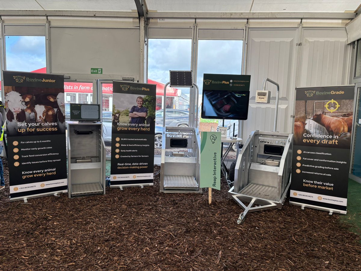 The National Ploughing Championships kick off tomorrow.
📍 Find us at Block 4, Row 10, Stand 228
👉 Enter the main door, turn right, and head into the Machinery Yard section.

#NationalPloughing #BovinePlus #SmartFarming #AgTech #EveryKiloCounts