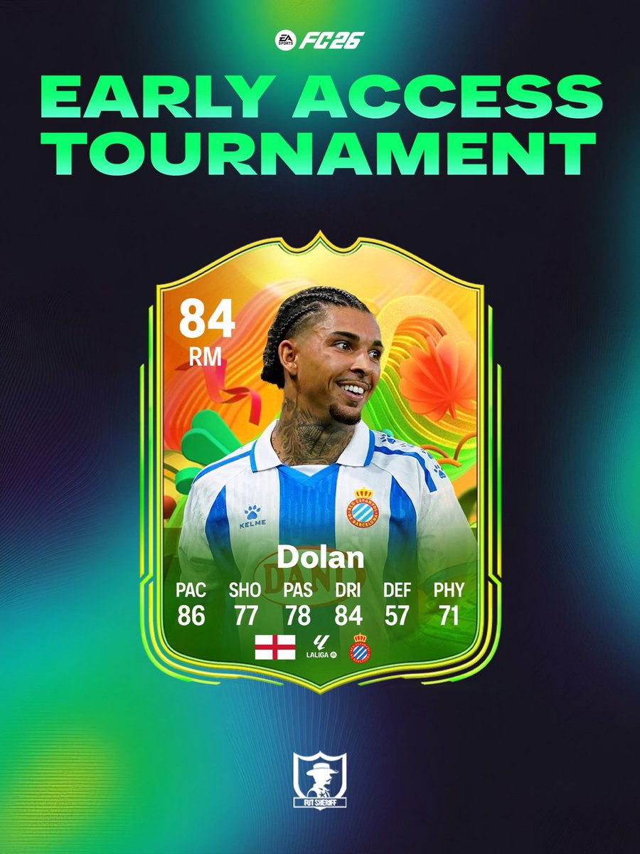 AdrianJaimezS's tweet photo. Torneo de Eliminación de Acceso Anticipado llega a #FC26 

• Ganas a Dolan y te clasificas para el torneo final de acceso anticipado

• Paquetes pequeños como recompensa por jugar y ganar

Early Access Finale te ofrece paquetes como:
• Paquete TOTW para 2 jugadores
• Pack +85 https://t.co/p8xiysRkxQ