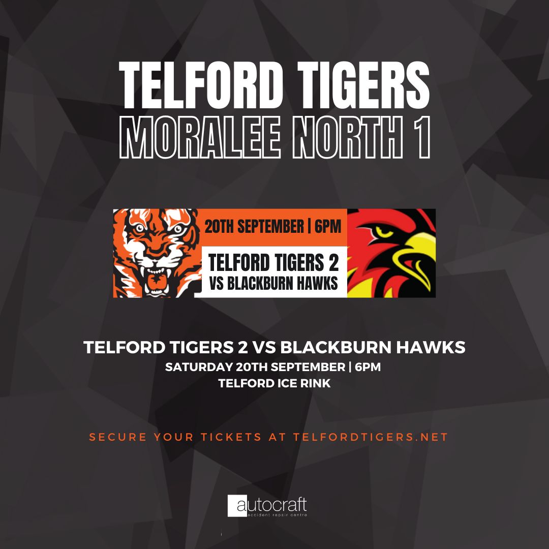 Telford_Tigers's tweet image. 🦅  𝗛𝗔𝗪𝗞𝗦 𝗔𝗡𝗗 𝗟𝗜𝗚𝗛𝗧𝗡𝗜𝗡𝗚 ⚡ 

We&apos;re in for another double bubble weekend of hockey action this week! 

🆚 @BlackburnHawks
🆚 @MKLightningIHC

🎟️ Pre-book your tickets to get ahead of the game! 🏃‍♂️ 

🔗 buff.ly/9v7ZAJj 

#TelfordTigers | #OneClubTwoTeams